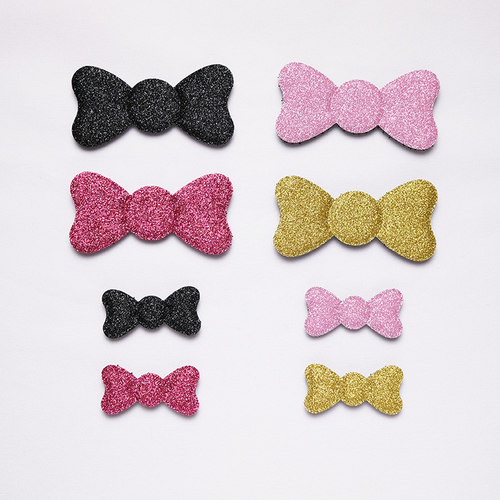 Kamipita网红魔术贴盘发饰刘海贴闪闪BLING大小款新款收碎发贴 - 图0