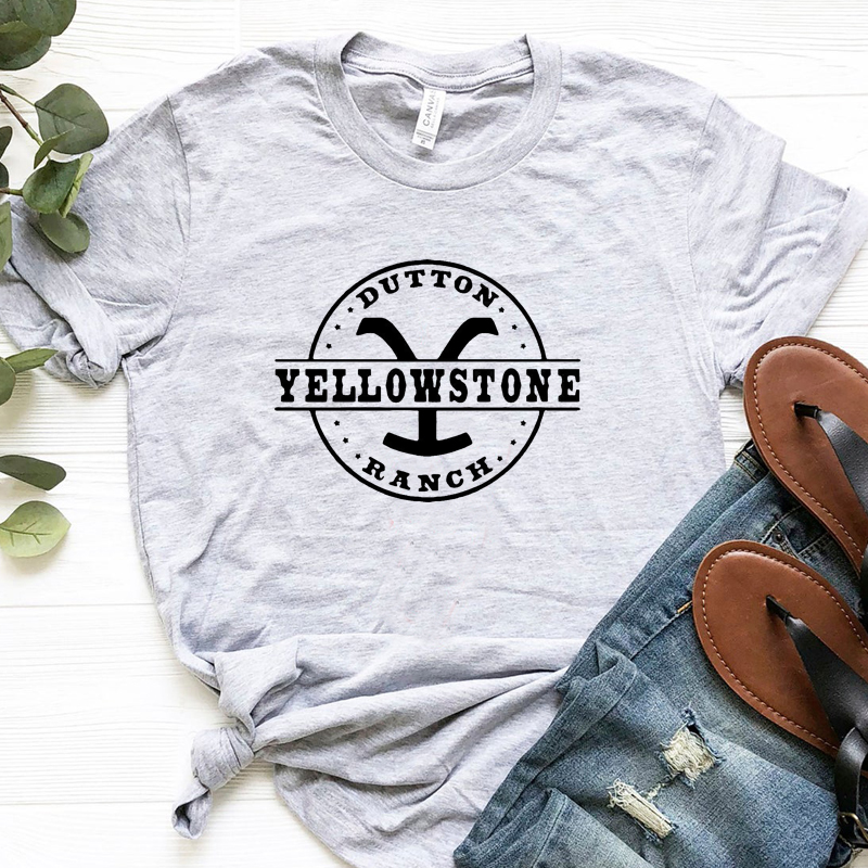 Dutton Yellowstone Ranch Tv Shows Graphic T Shirts Women Top - 图0