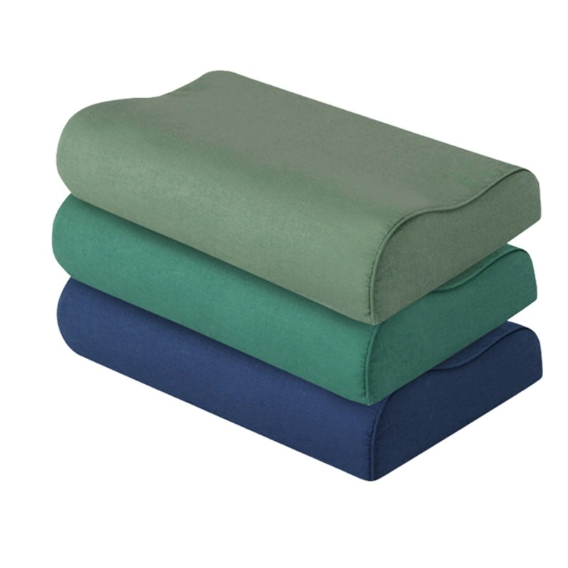 正品军绿色枕头制式学生护颈椎蓝色硬质棉军训宿舍用枕芯制式枕套