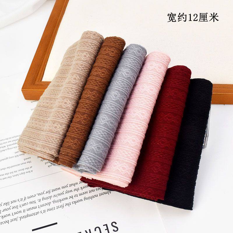 秋冬毛线针织提花布料 手工diy发饰大肠圈材料 头饰服饰装饰辅料,淘宝优惠券,粉丝福利购,淘宝优惠卷