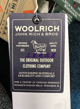 WOOLRICH户外羊毛大围巾美国制