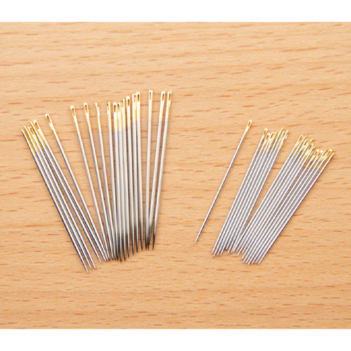日本进口双鸽牌加硬短针手缝针 缝双面呢羊绒大衣用手工针金尾针 - 图0