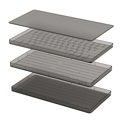 PBTFANS KeyCap Box Heress Three -Layer Dust Box на основе клиента на основе клиента организует ABS Black Printion Original Высокоподобный