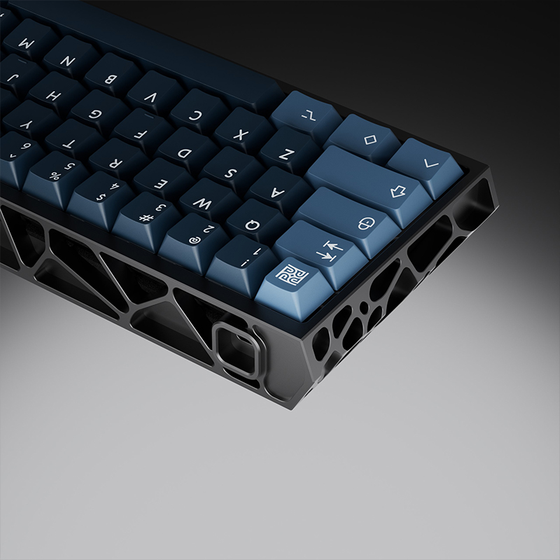 KBDfans客制化机械键盘Holy60镂空铝外壳gh60适配wooting60 HE-图1