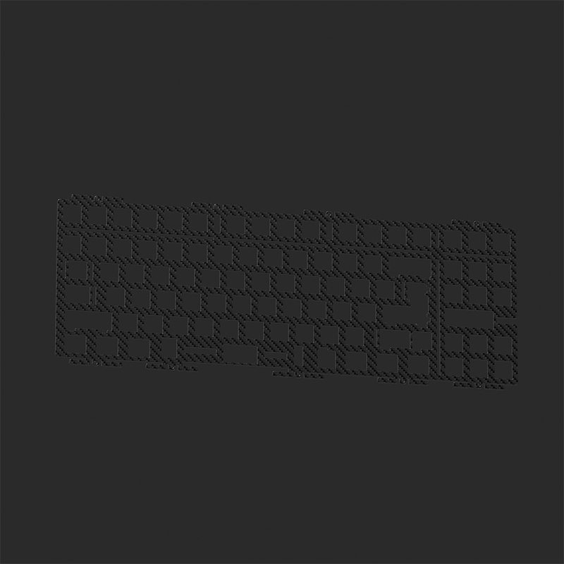 KBDfans 客制化机械键盘KBD8X MKIII配件定位板PCB配重声音包 - 图2