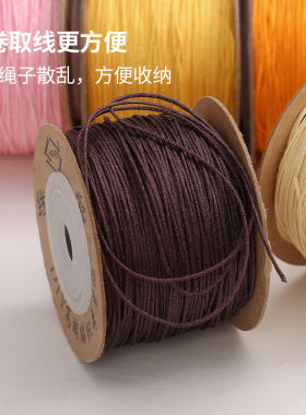 台湾玉线编织串珠子diy