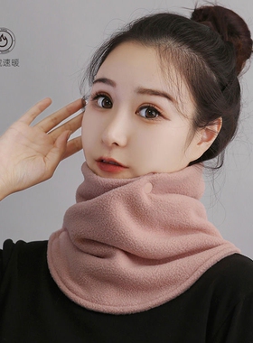 围脖女冬季防寒时尚百搭假领子护颈保暖加厚毛绒脖套脖子防风围巾