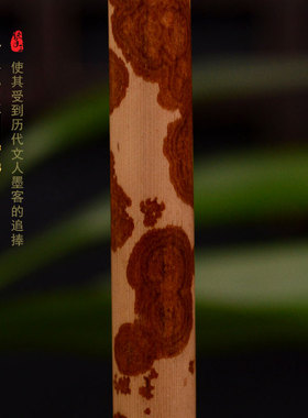 张念超天然竹雕刻精品线香筒收藏