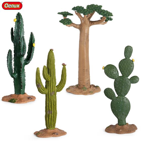 Simulated large leaf tree baobab palm tree