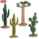 Simulated large leaf tree baobab palm tree