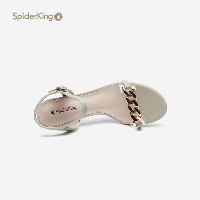 蜘蛛王官方正品清仓特价斩男高跟鞋2025夏季新款一字扣带凉鞋女秋,淘宝优惠券,粉丝福利购,淘宝优惠卷