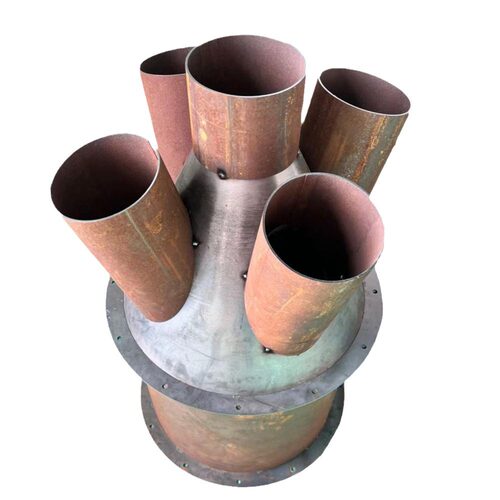 加工多通道排风管分风箱镀锌板不锈钢圆形送风6通5通道风管分风箱 - 图3