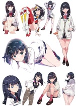 Mid-number F0316-11SSSS electro-optic Superman Gurut laptop car cup travel pull bar box sticker