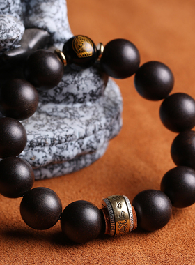 天然越南芽庄沉香手串男沉水级