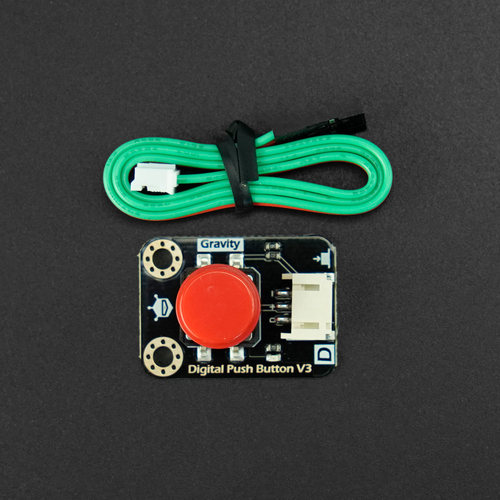 DFRobot出品数字大按钮模块 白色 按键 Arduino兼容优良触感 - 图0