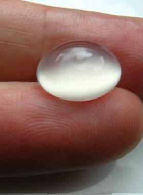 猫眼纯净透明月光石裸石戒指吊坠