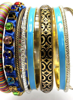 印度民族风宝石复古手环