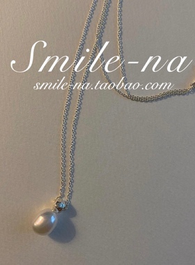 韩国925纯银小众珍珠锁骨链