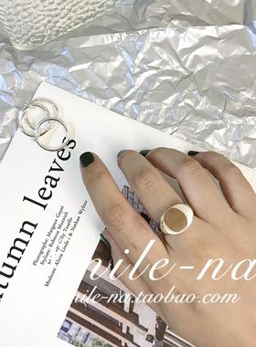 韩国进口小众设计师款夸张戒指