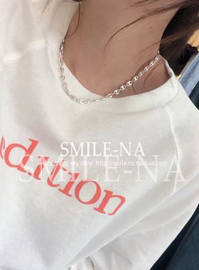 韩国东大门进口925h猪鼻子项链