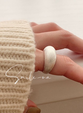 韩国戒指925925纯银小众设计