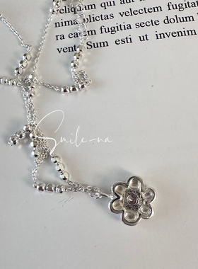 吊坠雏菊简约小众925纯银吊坠