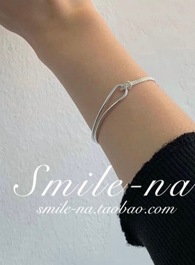 韩国进口小众925纯银法式手链