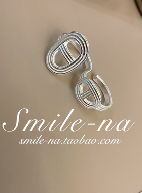 韩国进口925纯银重工猪鼻子简约
