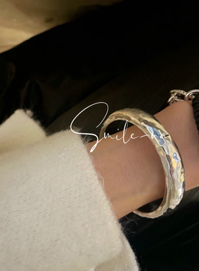 韩国进口小众设计款925纯银编织黑绳拼接时尚手链手环女