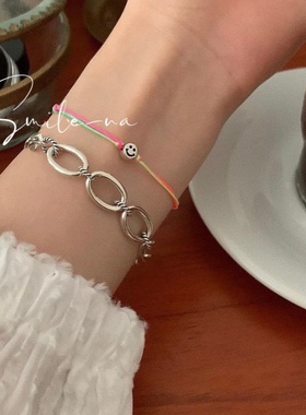 韩国925纯银手绳手环手链