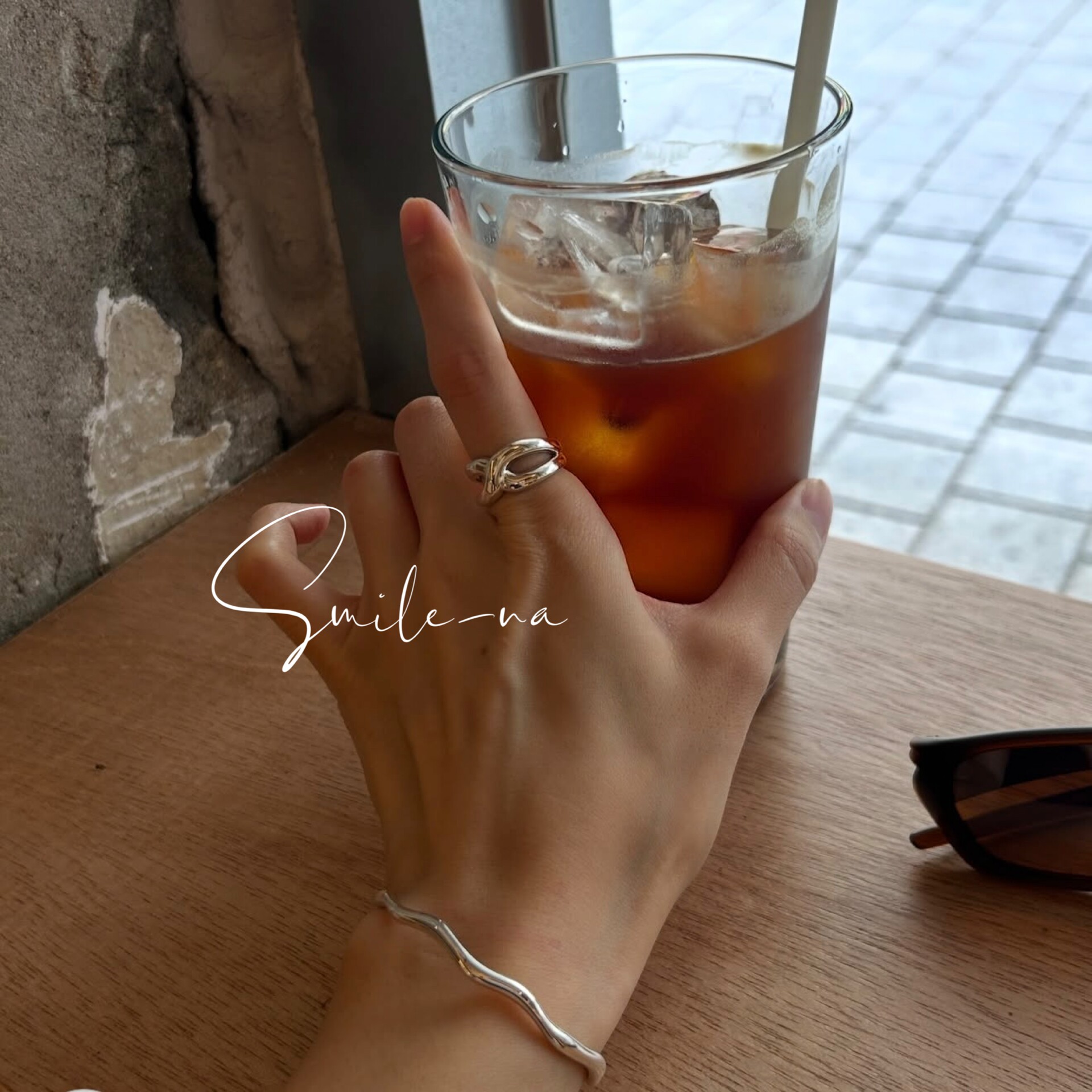 South Korea imported S925 sterling silver niche design simple and versatile fashionable cross hollow ring finger ring joint ring