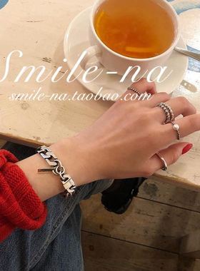 韩国进口ins设计师款实心吊牌