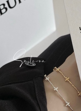 链条韩国925纯银手链手链