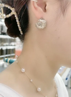 奥特莱斯9999纯银针半圆耳环银针