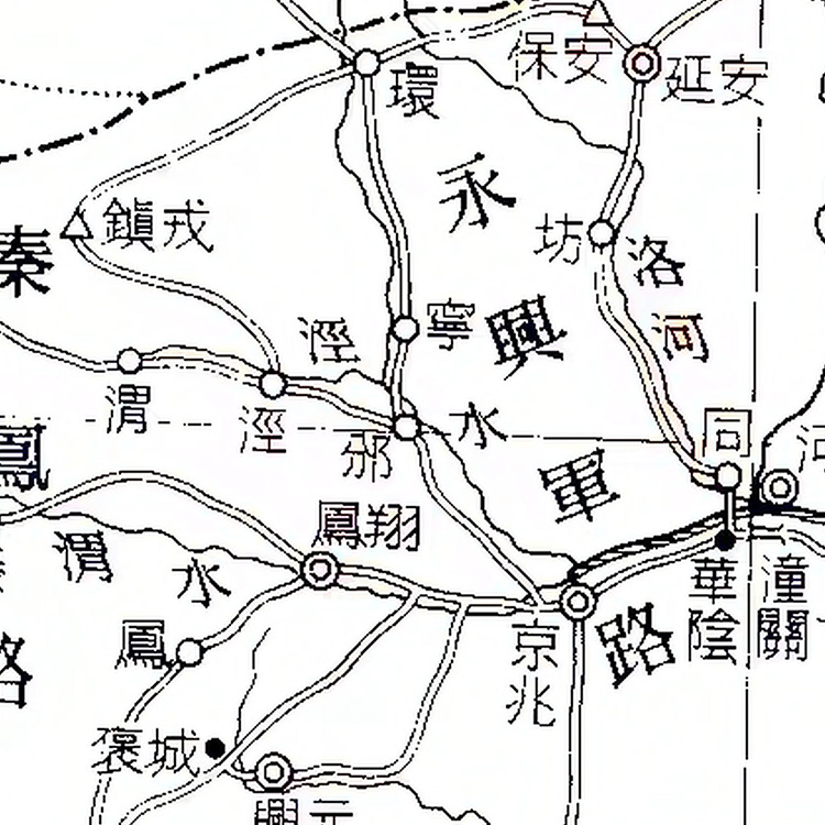 北宋时期交通路线图电子手绘老地图历史地理资料道具素材 - 图1