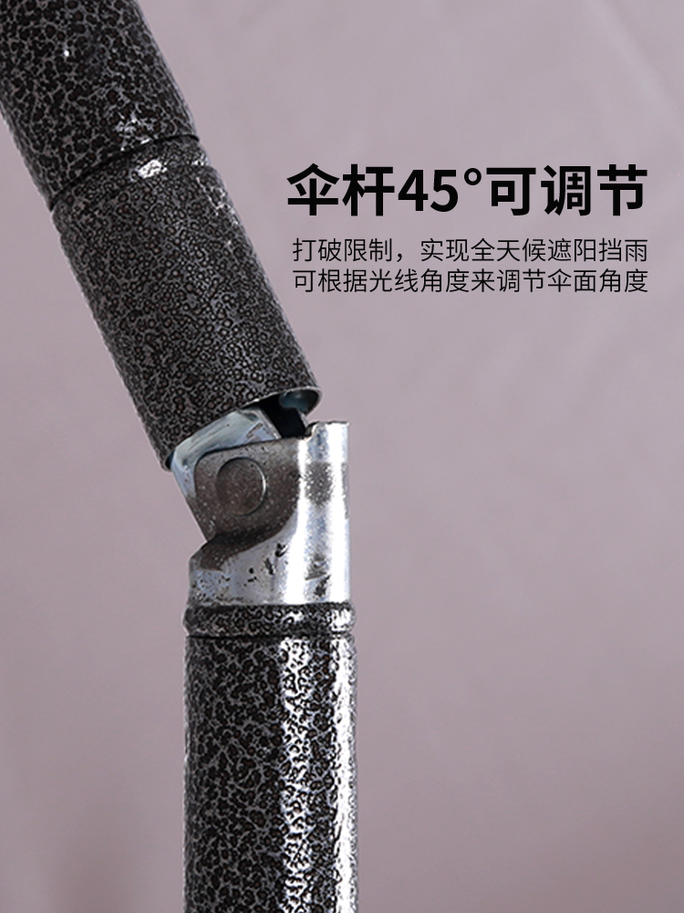 大伞户外摆摊斜面遮阳伞门面太阳伞庭院伞摊位做生意广告伞斜坡伞 - 图0