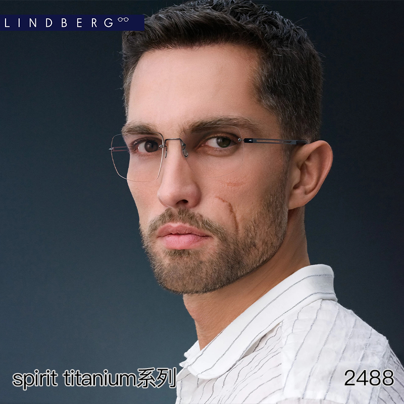 林德伯格LINDBERG spirit titanium系列轻盈无框钛金属近视眼镜架-图2