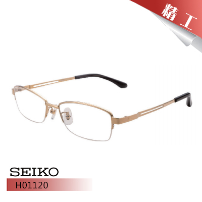 SEKIO精工 商务纯钛半框近视眼镜架H01061 H01116 H01120 H01122 - 图1