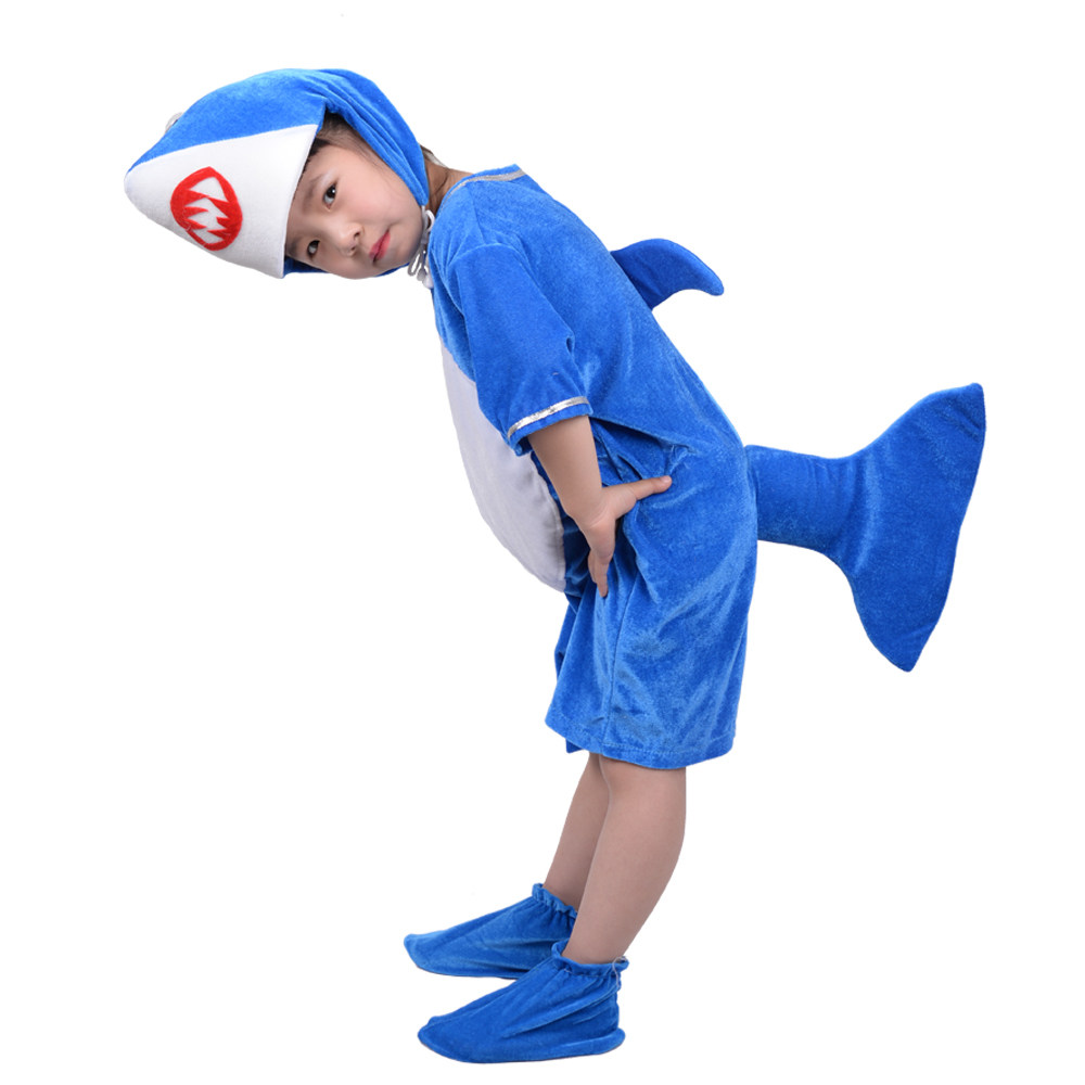 儿童动物演出服装表演衣服亲子大白鲨蓝鲨鱼宝宝海豚海洋海底世界,淘宝优惠券,粉丝福利购,淘宝优惠卷