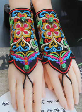 舞台民族风布艺手链杨丽萍同款