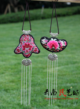 布艺棉麻女重工刺绣长款