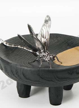 现代创意金属昆虫工艺品装饰品摆件家具售楼处样板间桌面软装配饰