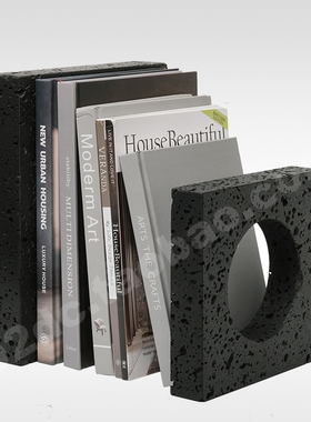 意式轻奢极简天然大理石摆件摆台抽象几何样板间桌面书柜软装饰品