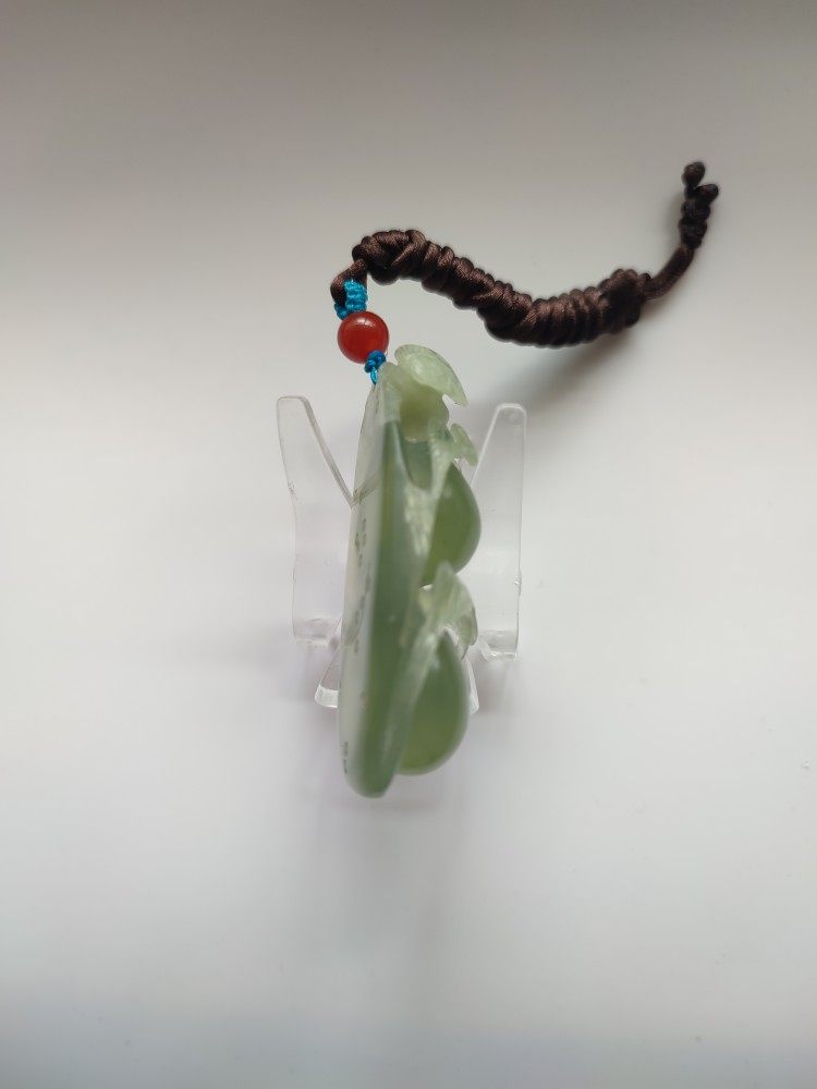 天然玉石岫玉绿料苹果平平安安挂件吊坠颈饰鉴定师藏品,淘宝优惠券,粉丝福利购,淘宝优惠卷