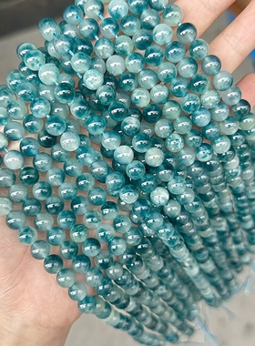 DIY玉髓优化海蓝宝渐变色4-12mm