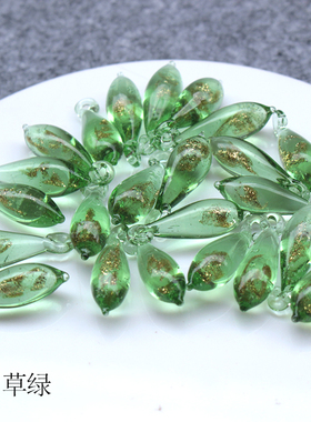 古风琉璃步摇发簪水滴制作材料