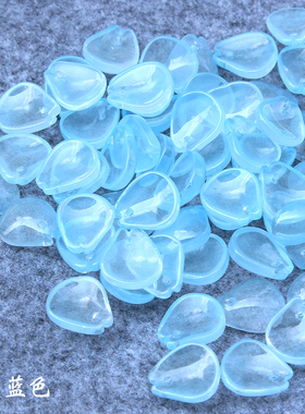 diy珍珠色琉璃花瓣发簪10个价