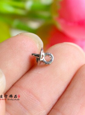 diy5颗白玉豆蔻半孔桃子发簪
