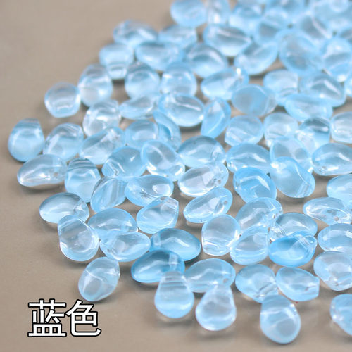 20颗价 小月牙系列琉璃花瓣 DIY手工发簪头饰材料花瓣步摇配件 - 图3