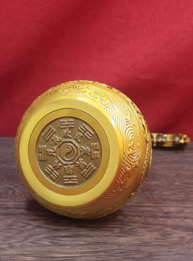 黄铜精雕葫芦双龙双凤高档铜器家居饰品玄关工艺品摆件礼品收藏